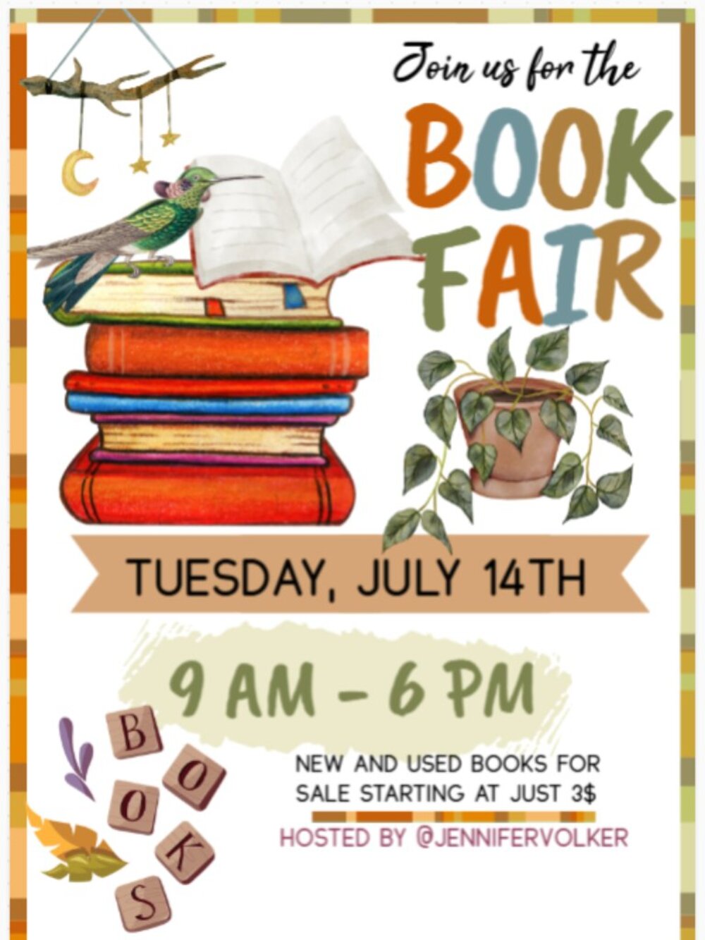 Book Fair All Day, July 14th 📚✨️ - Picture 1 of 3